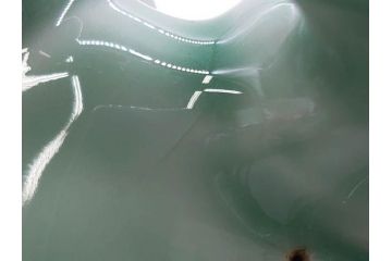 戦前　深川製磁　オールド深川　有田焼　青磁　獅子　高さ 約15cm　威風堂々とした置物(ライオン、オブジェ、置き物、インテリア、ディスプレイ、陶器、裏印)(R-080081)
