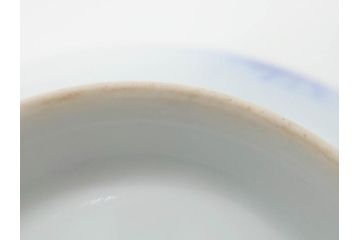 戦前　オールド香蘭社　有田焼　染付　松　気品を感じる湯呑み5客セット(松の実、松ぼっくり、湯のみ、茶器、煎茶、蓋物、蓋付き、金彩、裏印、共箱付き)(R-080084)