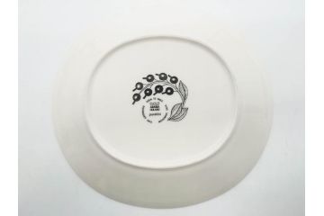 ARABIA FINLAND　paratiisi(パラティッシ)　イエロー　オーバル　約25cm　食卓を明るく彩るプレート3枚セット(果物、フルーツ、花、フラワー、大皿、陶器、北欧、洋食器、アラビア、フィンランド、北欧食器)(R-080086)