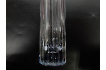 フランス　Baccarat　バカラ　ハーモニーベース/ハッピーアワータンブラーグラス/アラベスク スモールボウル・プレート/ミルニュイ プレート　高級感溢れるバカラ5点セット(フラワーベース、花瓶、花器、花入、花生、深皿、小皿、コップ、フルレッドクリスタルガラス、共箱付き)(R-080089)