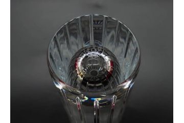 フランス　Baccarat　バカラ　ハーモニーベース/ハッピーアワータンブラーグラス/アラベスク スモールボウル・プレート/ミルニュイ プレート　高級感溢れるバカラ5点セット(フラワーベース、花瓶、花器、花入、花生、深皿、小皿、コップ、フルレッドクリスタルガラス、共箱付き)(R-080089)