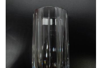 フランス　Baccarat　バカラ　ハーモニーベース/ハッピーアワータンブラーグラス/アラベスク スモールボウル・プレート/ミルニュイ プレート　高級感溢れるバカラ5点セット(フラワーベース、花瓶、花器、花入、花生、深皿、小皿、コップ、フルレッドクリスタルガラス、共箱付き)(R-080089)