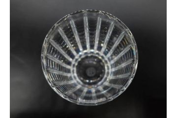 フランス　Baccarat　バカラ　ハーモニーベース/ハッピーアワータンブラーグラス/アラベスク スモールボウル・プレート/ミルニュイ プレート　高級感溢れるバカラ5点セット(フラワーベース、花瓶、花器、花入、花生、深皿、小皿、コップ、フルレッドクリスタルガラス、共箱付き)(R-080089)