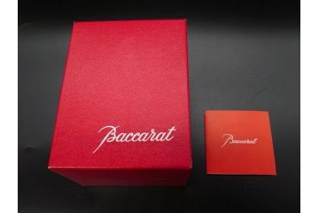 フランス　Baccarat　バカラ　ハーモニーベース/ハッピーアワータンブラーグラス/アラベスク スモールボウル・プレート/ミルニュイ プレート　高級感溢れるバカラ5点セット(フラワーベース、花瓶、花器、花入、花生、深皿、小皿、コップ、フルレッドクリスタルガラス、共箱付き)(R-080089)