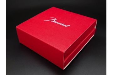 フランス　Baccarat　バカラ　ハーモニーベース/ハッピーアワータンブラーグラス/アラベスク スモールボウル・プレート/ミルニュイ プレート　高級感溢れるバカラ5点セット(フラワーベース、花瓶、花器、花入、花生、深皿、小皿、コップ、フルレッドクリスタルガラス、共箱付き)(R-080089)