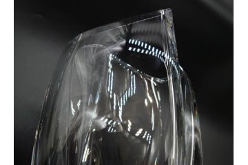 フランス　Baccarat　バカラ　RRigot(リゴット)　高さ 約27cm　エレガントな曲線美が美しいフラワーベース(花器、花生け、花瓶、花入れ、フルレッドクリスタルガラス、共箱付き)(R-080090)