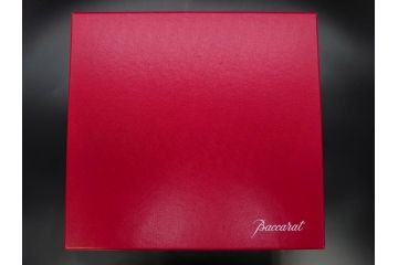 フランス　Baccarat　バカラ　RRigot(リゴット)　高さ 約27cm　エレガントな曲線美が美しいフラワーベース(花器、花生け、花瓶、花入れ、フルレッドクリスタルガラス、共箱付き)(R-080090)