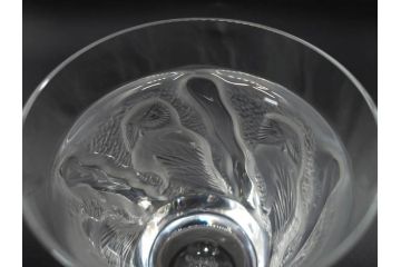フランス　LALIQUE(ラリック)　ユロット　落ち着いた雰囲気が魅力のオールドファッションタンブラー(フクロウ、梟、サテンクリスタル、グラス、硝子、ガラス、共箱付き)(R-080091)