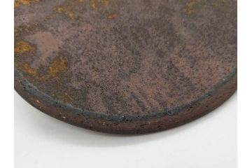 昭和五十一年(51年)　人間国宝　十二代 中里太郎右衛門(無庵)　唐津焼〆　銘 「霞」　種子島　匠の熟練した技が光る水指(水差、雲屯、水器、茶器、茶道具、茶陶、隆太窯、八十一翁、初窯、裏印、共箱付き)(R-080092)