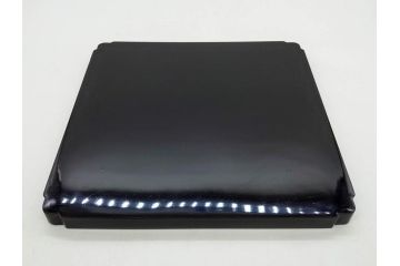 黒江漆器　木製　木皿　菊模様　花のデザインが目を引く小盆5枚セット(漆器、お盆、トレイ、トレー、銘々盆、共箱付き)(R-080093)
