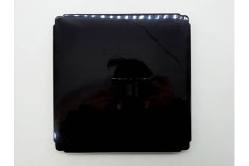 黒江漆器　木製　木皿　菊模様　花のデザインが目を引く小盆5枚セット(漆器、お盆、トレイ、トレー、銘々盆、共箱付き)(R-080093)