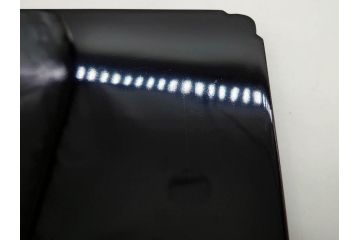 黒江漆器　木製　木皿　菊模様　花のデザインが目を引く小盆5枚セット(漆器、お盆、トレイ、トレー、銘々盆、共箱付き)(R-080093)