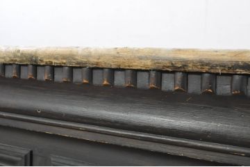 フランスアンティーク　幅3750mmの特大サイズ!　希少サイズ!!　優雅な装飾が魅力的な存在感抜群のカウンターテーブル(作業台、サイドボード、収納棚、レジカウンター、店舗什器)(R-080095)
