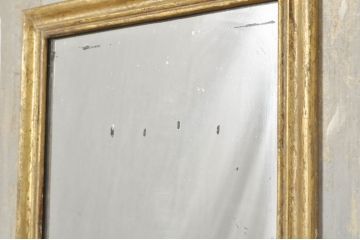 フランスアンティーク　シャビーシックな風合いがお洒落なミラー(ウォールミラー、姿見、壁掛け鏡)(R-080103)