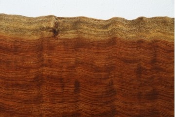 和製ビンテージ　波打つ木目が味わい深いブビンガの小さな一枚板　(R-080105)