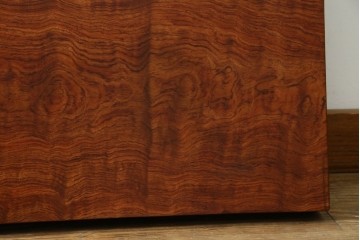 和製ビンテージ　波打つ木目が味わい深いブビンガの小さな一枚板　(R-080105)