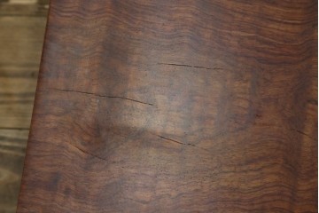 和製ビンテージ　波打つ木目が味わい深いブビンガの小さな一枚板　(R-080105)