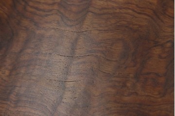 和製ビンテージ　波打つ木目が味わい深いブビンガの小さな一枚板　(R-080105)