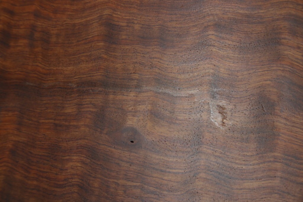 和製ビンテージ　波打つ木目が味わい深いブビンガの小さな一枚板　(R-080105)