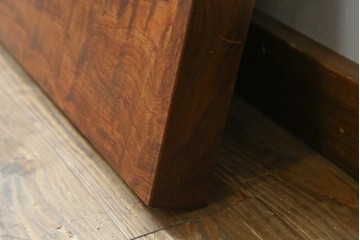 和製ビンテージ　波打つ木目が味わい深いブビンガの小さな一枚板　(R-080105)
