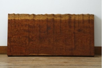 和製ビンテージ　波打つ木目が味わい深いブビンガの小さな一枚板　(R-080105)