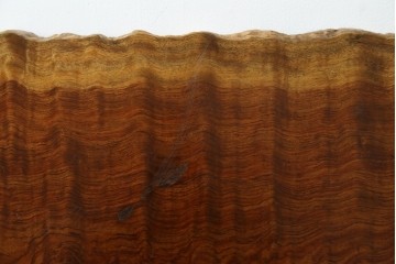 和製ビンテージ　波打つ木目が味わい深いブビンガの小さな一枚板　(R-080105)