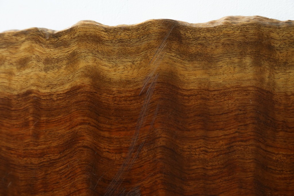 和製ビンテージ　波打つ木目が味わい深いブビンガの小さな一枚板　(R-080105)