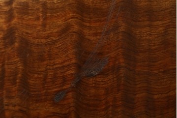 和製ビンテージ　波打つ木目が味わい深いブビンガの小さな一枚板　(R-080105)