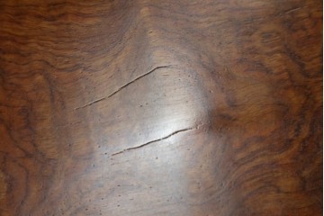 和製ビンテージ　波打つ木目が味わい深いブビンガの小さな一枚板　(R-080105)