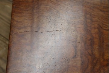 和製ビンテージ　波打つ木目が味わい深いブビンガの小さな一枚板　(R-080105)