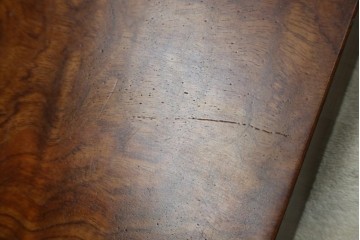 和製ビンテージ　波打つ木目が味わい深いブビンガの小さな一枚板　(R-080105)