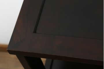 中古　美品　北海道民芸家具　HM105　シンプルモダンなデザインが魅力的な茶棚(茶タンス、収納棚、戸棚、飾り棚)(定価約23万円)(R-080110)