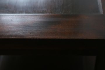 中古　美品　北海道民芸家具　HM105　シンプルモダンなデザインが魅力的な茶棚(茶タンス、収納棚、戸棚、飾り棚)(定価約23万円)(R-080110)