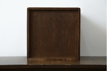 和製ヴィンテージ　軽井沢彫り　細やかな桜の彫刻が美しい小引き出し　(R-080118)