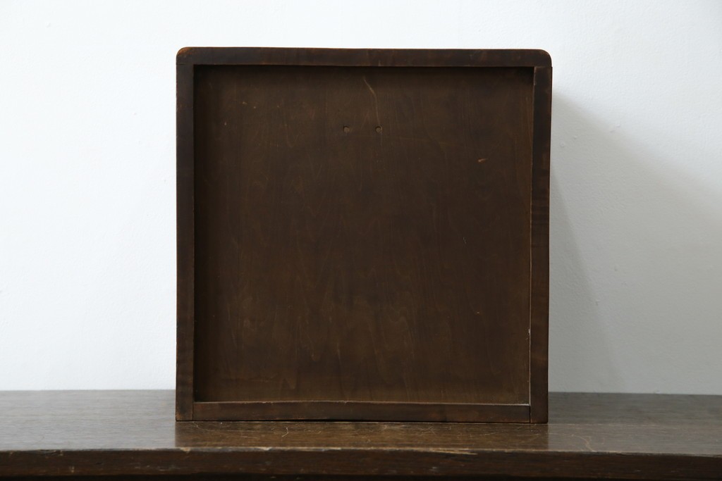 和製ヴィンテージ　軽井沢彫り　職人技が光る!桜の彫刻が美しい小引き出し　(R-080119)