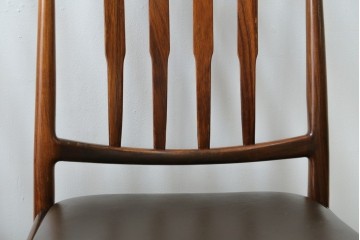北欧ヴィンテージ　ノルウェー　BRUKSBO(ブルクスボ)　ローズウッド材　深みのある落ち着いたカラーが素敵なダイニングチェア2脚セット　(R-080122)