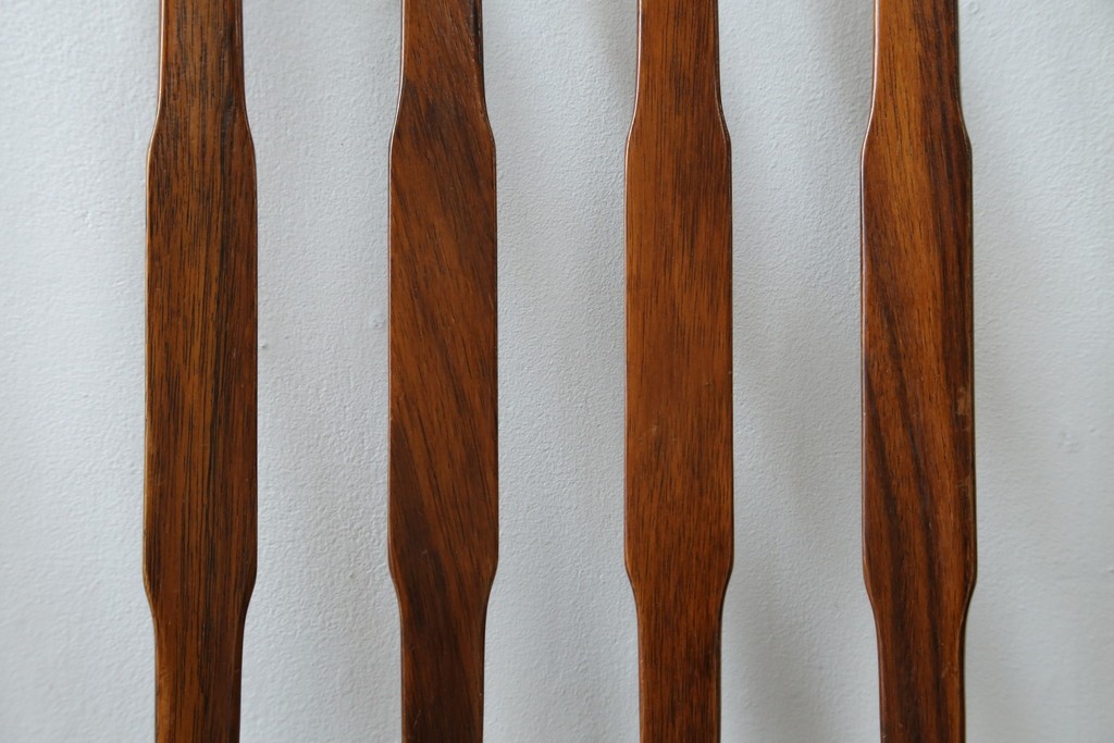 北欧ヴィンテージ　ノルウェー　BRUKSBO(ブルクスボ)　ローズウッド材　深みのある落ち着いたカラーが素敵なダイニングチェア2脚セット　(R-080122)