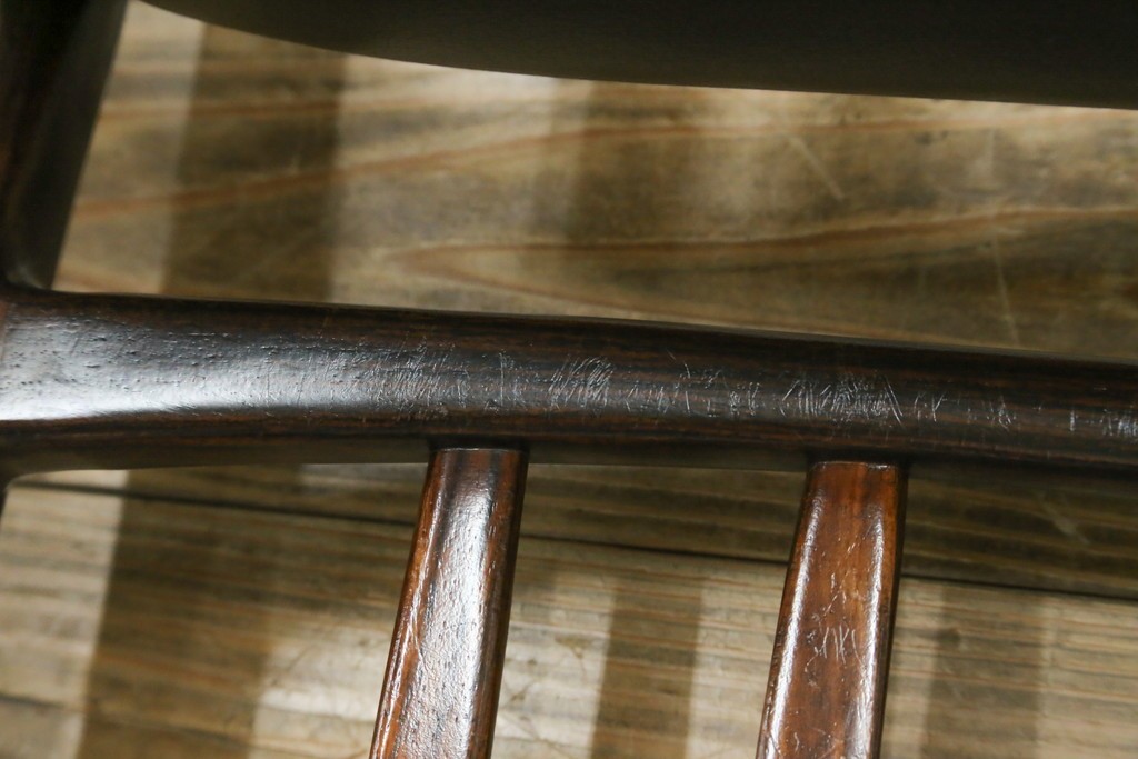 北欧ヴィンテージ　ノルウェー　BRUKSBO(ブルクスボ)　ローズウッド材　深みのある落ち着いたカラーが素敵なダイニングチェア2脚セット　(R-080122)