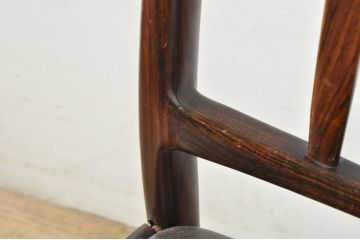 北欧ビンテージ　ノルウェー　BRUKSBO(ブルクスボ)　ローズウッド材　深みのある落ち着いたカラーが素敵なダイニングチェア2脚セット(アームレスチェア、椅子、イス、ヴィンテージ、バラ売り可能)(R-080122)