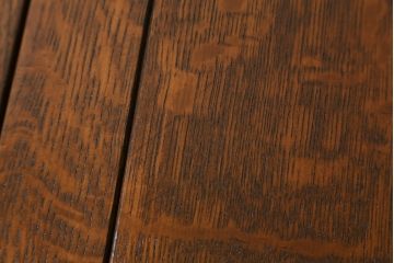 イギリスアンティーク　Lloyd's Antiques(ロイズ・アンティークス)取り扱い　オーク材・総無垢材　ツイストレッグがおしゃれな小振りサイズのドローリーフテーブル(ダイニングテーブル、エクステンションテーブル、2人掛け、4人掛け、6人掛け、食卓、英国)(R-080123)