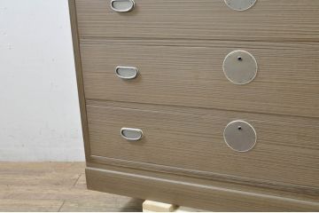 中古　美品　伝統工芸　桐屋田中製　和の趣を感じる凛とした佇まいが魅力的な加茂総桐箪笥(胴厚、総桐たんす、和たんす、衣装タンス、収納箪笥、整理箪笥、サイドチェスト、引き出し)(定価推定約46万5千円)(R-080126)