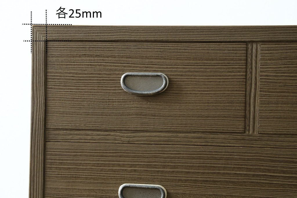 中古　美品　伝統工芸　桐屋田中製　加茂総桐箪笥　和の趣を感じる衣装箪笥　定価推定約46万5千円　(R-080126)