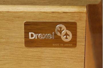 中古　美品!!　DREXEL HERITAGE(ドレクセルヘリテイジ)　Triune(トライユン)　気品溢れるエレガントなマホガニー材製チェスト(引き出し、サイドボード、サイドチェスト)(R-080127)
