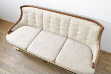 中古　美品!!　DREXEL HERITAGE(ドレクセルヘリテイジ)　Upholstery(アップホルスタリー)　エレガントな佇まいが魅力的な3人掛けソファ(三人掛け、3Pソファ)(R-080132)