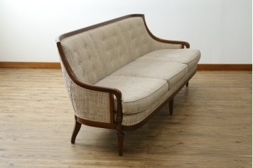 中古　美品!!　DREXEL HERITAGE(ドレクセルヘリテイジ)　Upholstery(アップホルスタリー)　クラシカルデザインの3人掛けソファ　(R-080132)