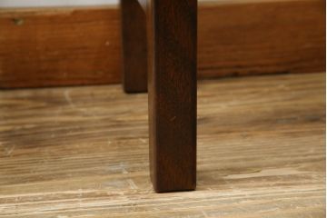 中古　北海道民芸家具　落ち着きのある空間づくりにおすすめのスツール(花台、板座、飾り台、ディスプレイ台)(R-080139)