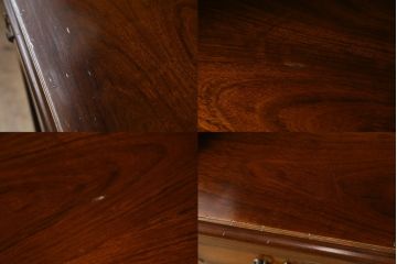 中古　美品　カリモク(karimoku)　コロニアルシリーズ　使い勝手のよい収納と美しいデザインを兼ね備えたダイニングボード(食器棚、カップボード、収納棚、戸棚、キャビネット)(定価約34万円)(R-080142)