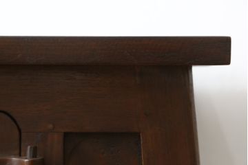 アジアンビンテージ　すらりと伸びた脚が曲線を描きシルエットまで魅力的なサイドテーブル(コンソールテーブル、飾り台、戸棚、収納棚、ヴィンテージ)(R-080148)