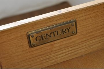 中古　アメリカ　センチュリー社(CENTURY)　スラリと伸びた猫脚がおしゃれなコンソールテーブル(薄型デスク、机、ワークデスク、サイドテーブル、在宅用、在宅ワーク用)(定価約70万円)(R-080158)
