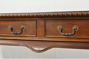 中古　アメリカ　センチュリー社(CENTURY)　スラリと伸びた猫脚がおしゃれなコンソールテーブル(薄型デスク、机、ワークデスク、サイドテーブル、在宅用、在宅ワーク用)(定価約70万円)(R-080158)